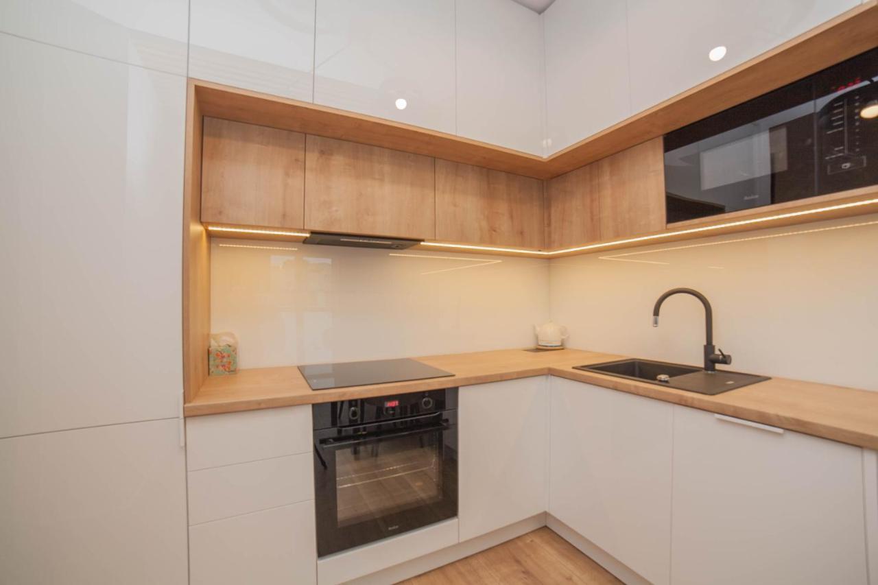 Mragowo Dwupoziomowy Apartament Indygo 85M2 Z Widokiem Na Jezioro Exterior photo